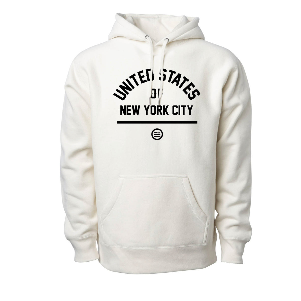 USNYC (United States of New York City) - Premium Cross-Grain Hoodie (Bone)